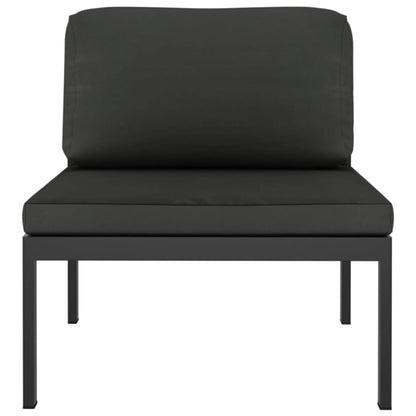 11 Piece Patio Lounge Set with Cushions Aluminum Anthracite