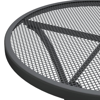 Garden Dining Set Anthracite Expanded metal mesh with e-coating