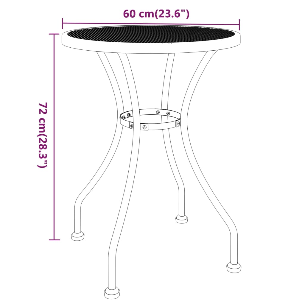 Garden Dining Set Anthracite