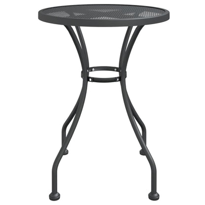 Garden Dining Set Charcoal Expanded metal mesh Compact Foldable
