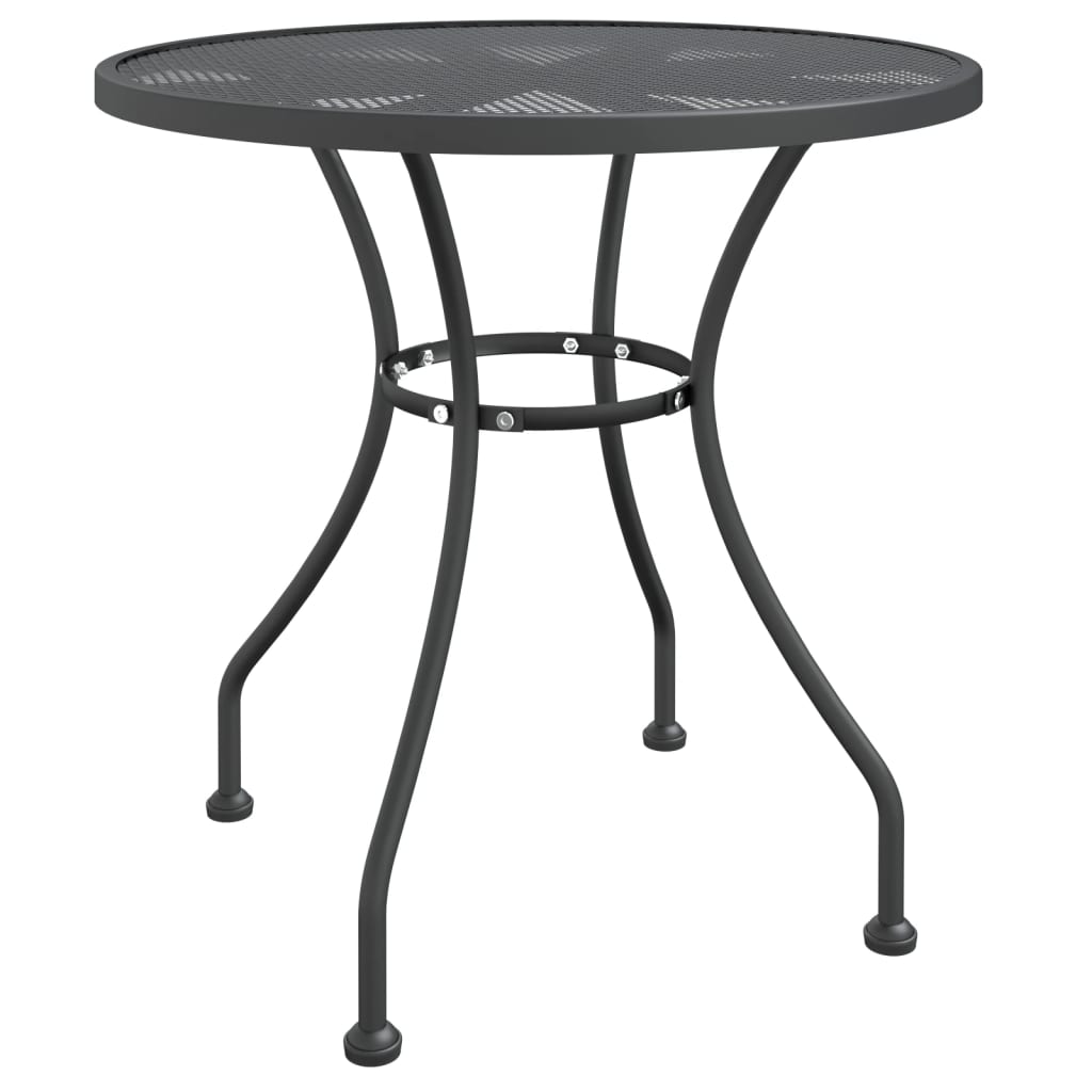 Garden Dining Set Anthracite Expanded metal mesh with e-coating