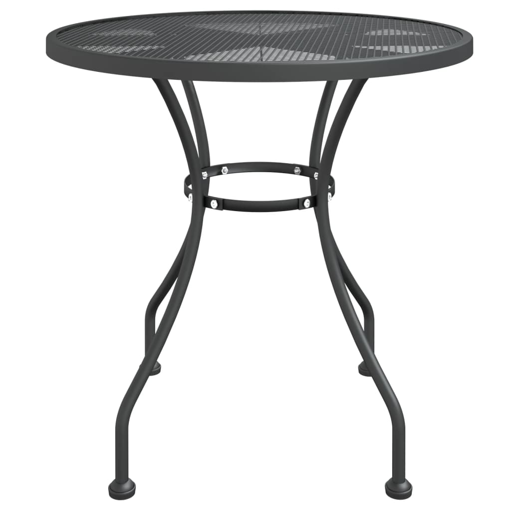 Garden Dining Set Anthracite Expanded metal mesh with e-coating