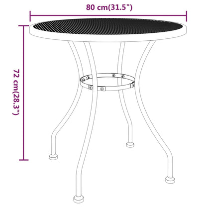 Garden Dining Set Anthracite Expanded metal mesh with e-coating