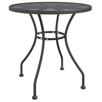 Garden Dining Set Anthracite Expanded metal mesh Medium Foldable