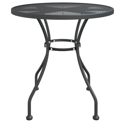 Garden Dining Set Anthracite Expanded metal mesh Medium Foldable