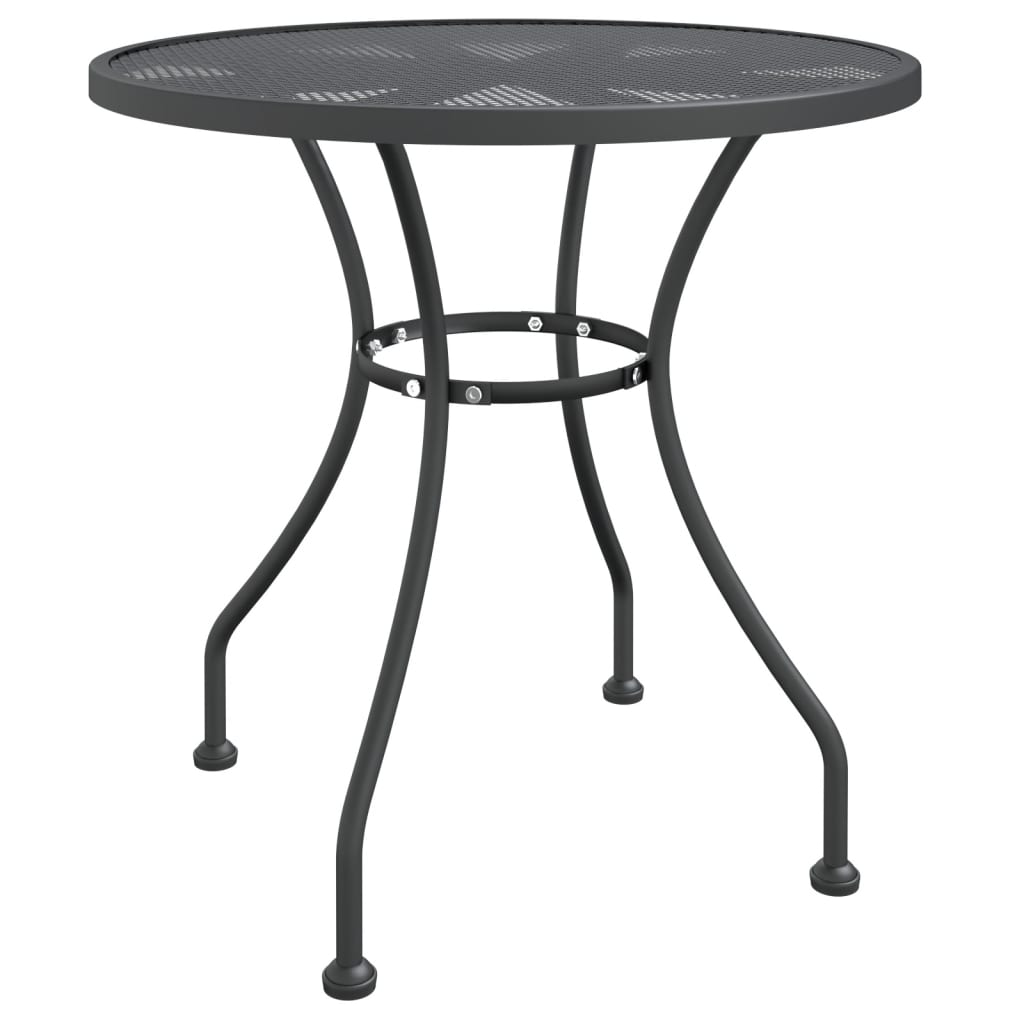 Garden Dining Set Anthracite Expanded metal mesh Medium Foldable