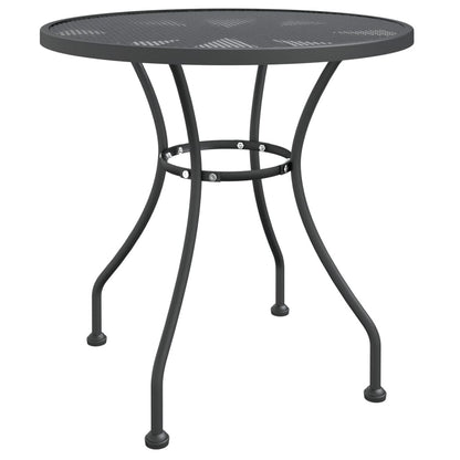 Garden Dining Set Anthracite Expanded metal mesh Medium Foldable