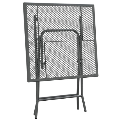 Garden Dining Set Anthracite Expanded metal mesh Foldable