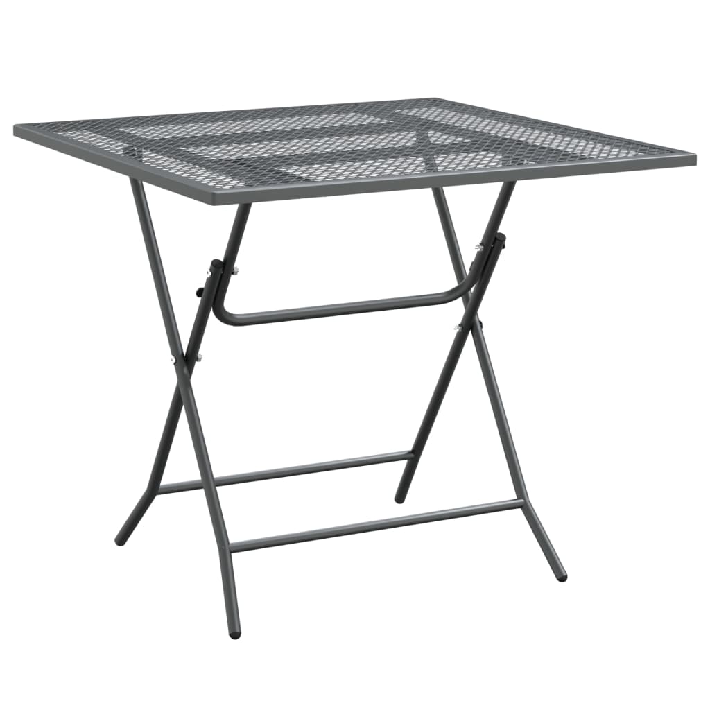 Garden Dining Set Anthracite Expanded metal mesh