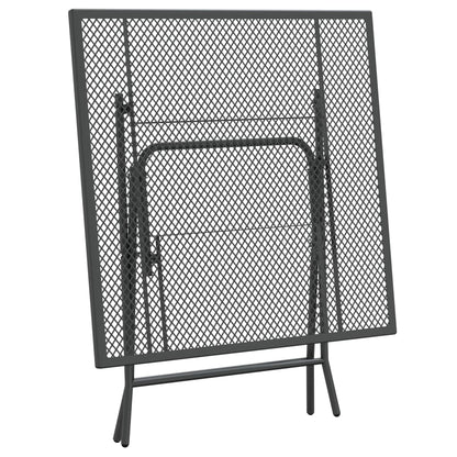 Garden Dining Set Anthracite Expanded metal mesh