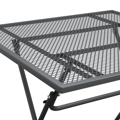 Garden Dining Set Anthracite Expanded metal mesh with e-coating