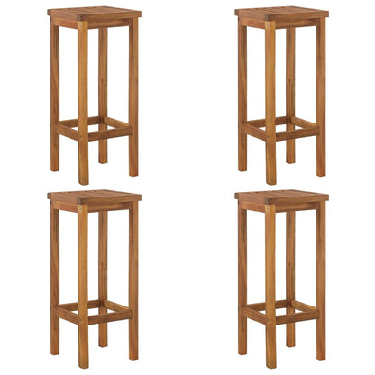 Garden Bar Set Brown Solid Acacia wood Medium Footrest