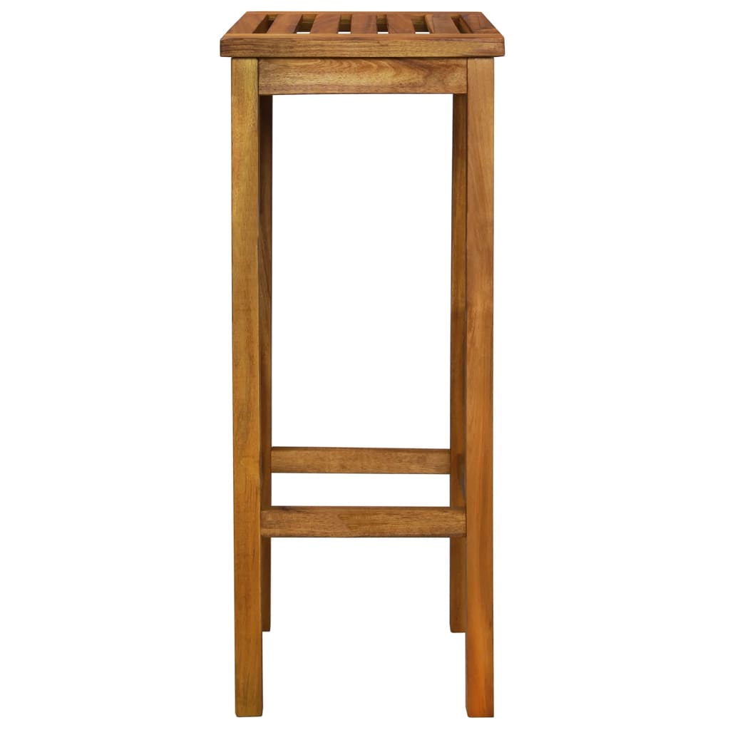 Garden Bar Set Brown Solid Acacia wood Medium Footrest