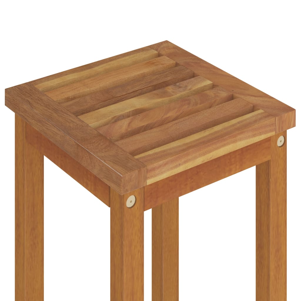 Garden Bar Set Brown Solid Acacia wood Medium Footrest