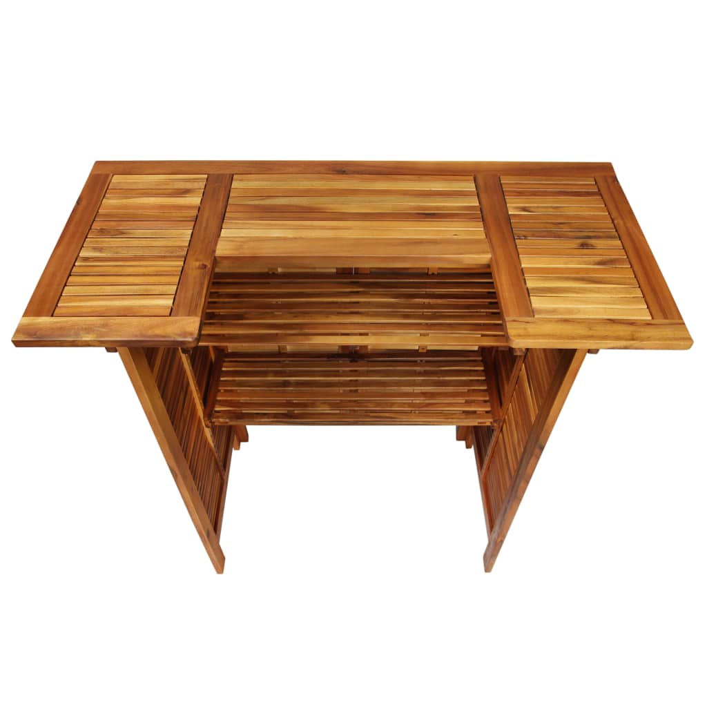 Garden Bar Set Natural wood Solid Acacia wood 3 Piece Set