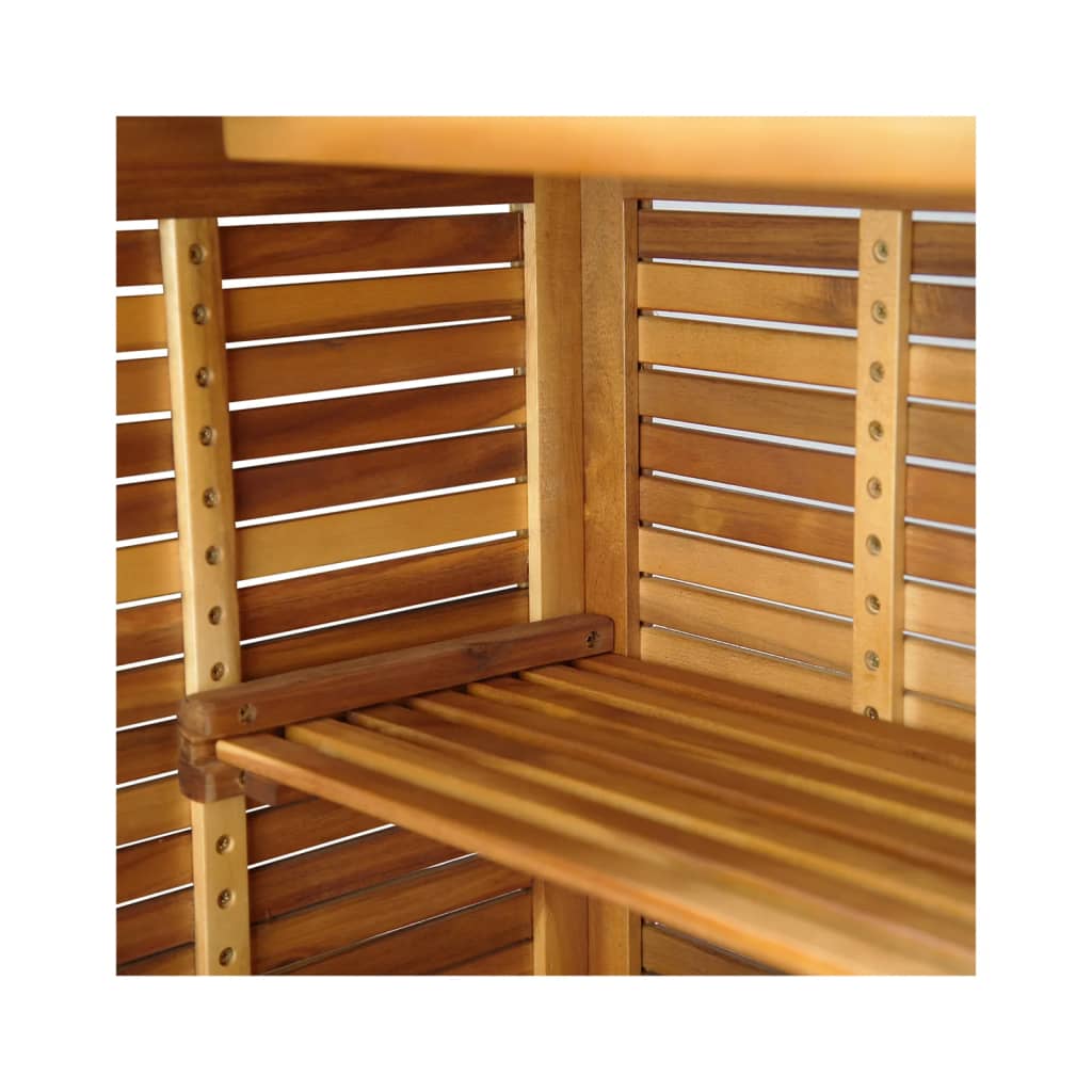 Garden Bar Set Natural wood Solid Acacia wood 3 Piece Set