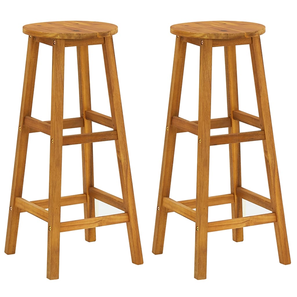 Garden Bar Set Natural wood Solid Acacia wood 3 Piece Set