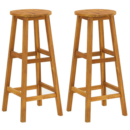 Garden Bar Set Natural wood Solid Acacia wood 3 Piece Set