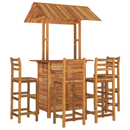Garden Bar Set Natural Wood Solid Acacia wood Medium Durable