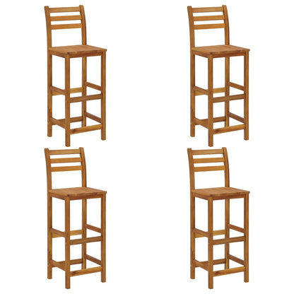 Garden Bar Set Natural Wood Solid Acacia wood Medium Durable