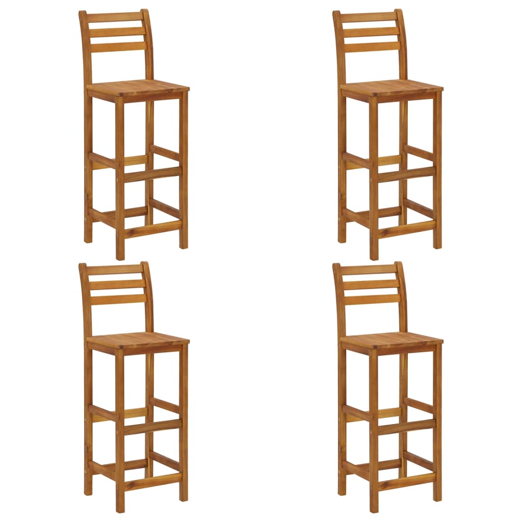Garden Bar Set Natural Wood Solid Acacia wood Medium Durable
