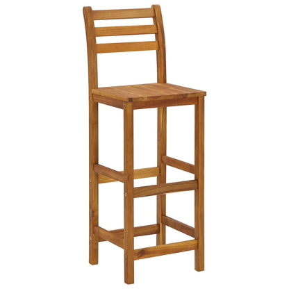 Garden Bar Set Natural Wood Solid Acacia wood Medium Durable
