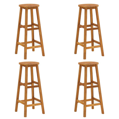 Garden Bar Set Natural Wood Solid Acacia Wood Large Durable