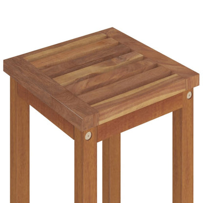 Garden Bar Set Natural wood Solid Acacia wood Large Footrest