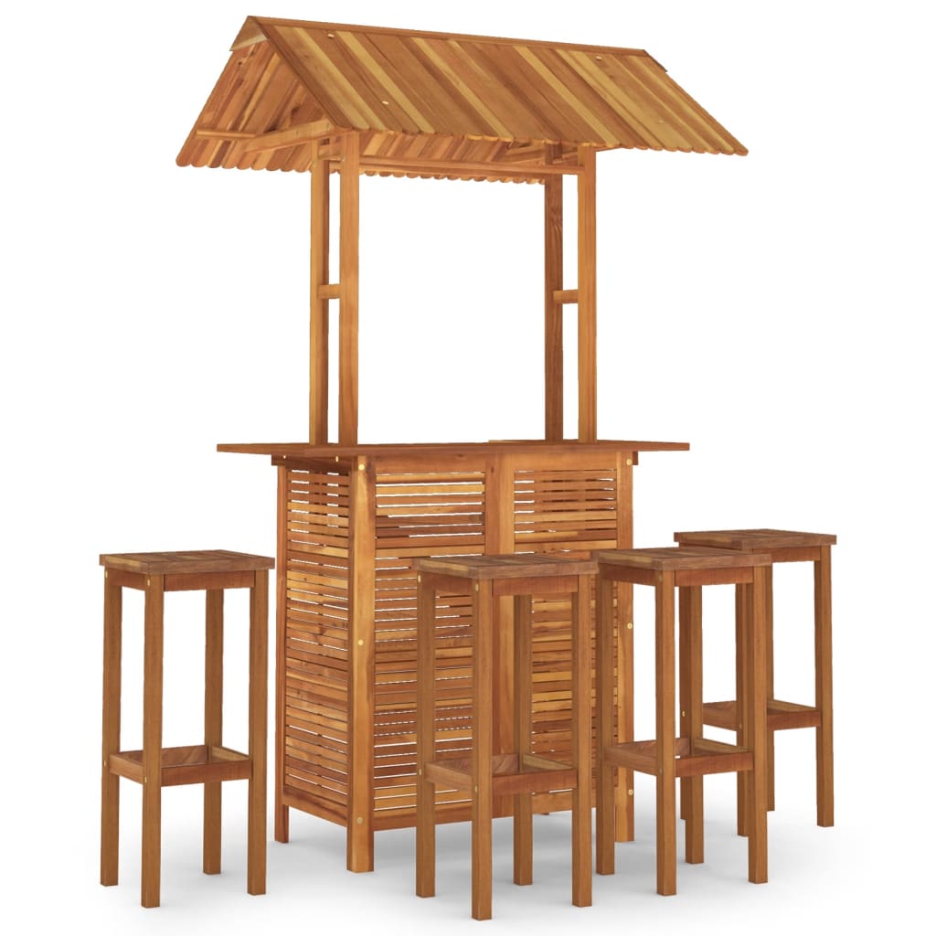 Garden Bar Set Acacia wood color Solid acacia wood Medium Tough