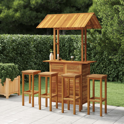 Garden Bar Set Acacia wood color Solid acacia wood Medium Tough