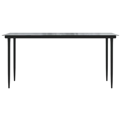 Dining Table Black Powder-coated steel Large Durable