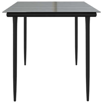 Dining Table Black Powder-coated steel Large Durable