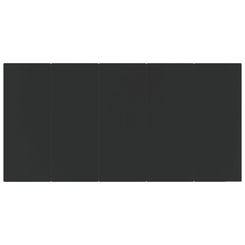 Dining Table Black Powder-coated steel Large Durable