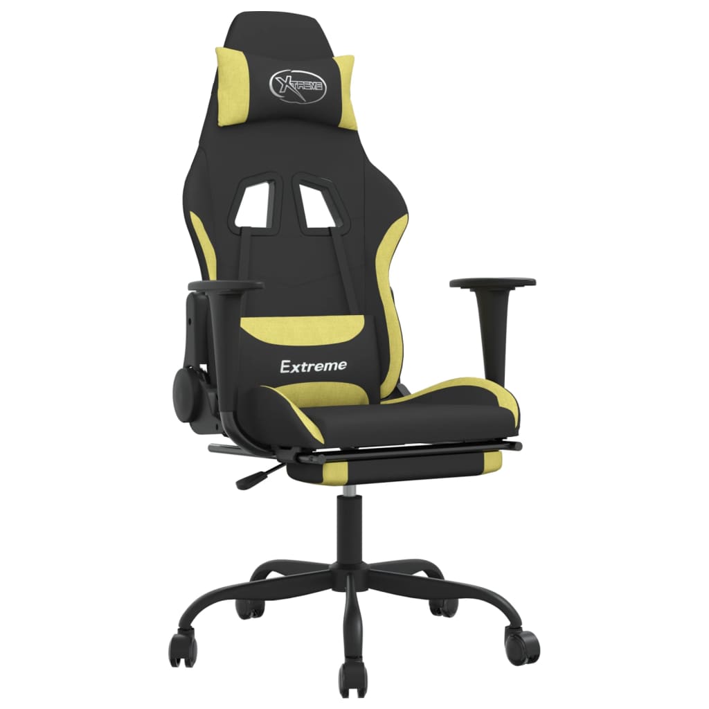 Gaming Chair Black and light green