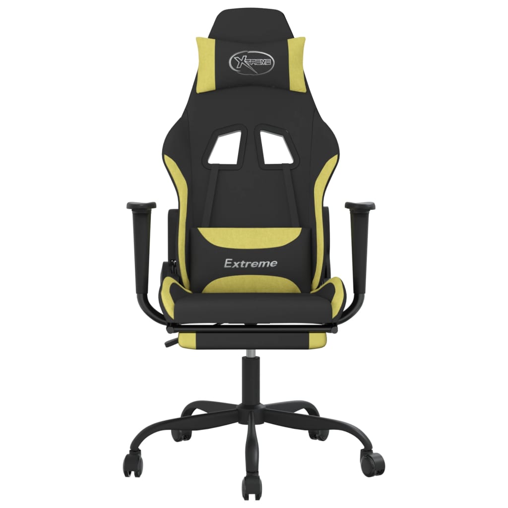 Gaming Chair Black and light green