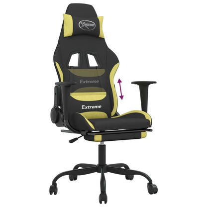 Gaming Chair Black and light green
