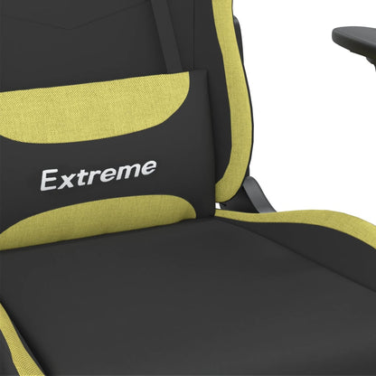 Gaming Chair Black and light green