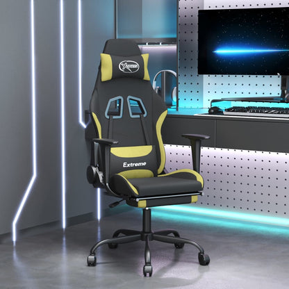 Gaming Chair Black and light green