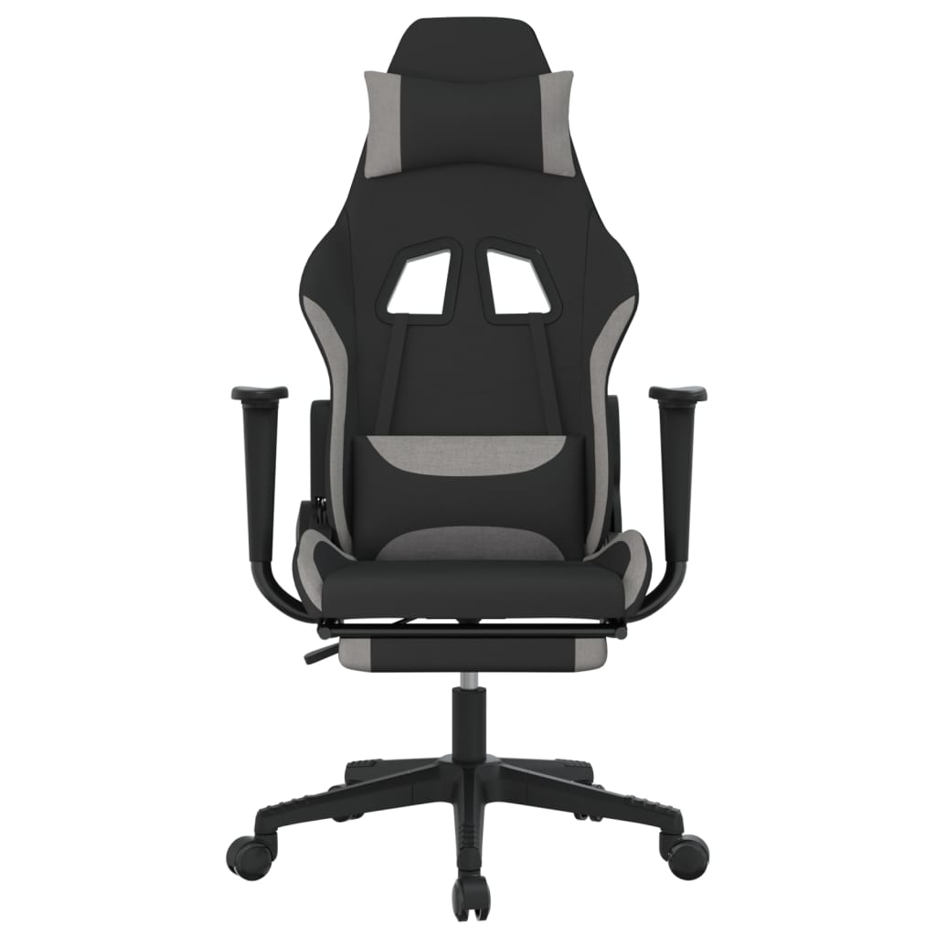 Gaming Chair Black and Light Gray