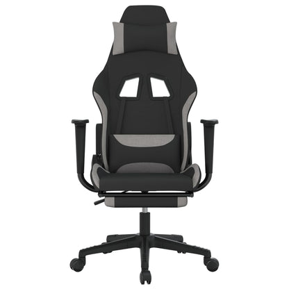 Gaming Chair Black and Light Gray