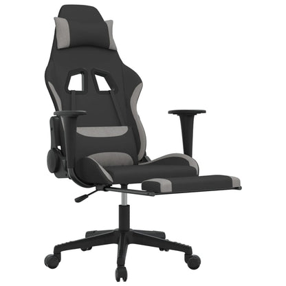 Gaming Chair Black and Light Gray