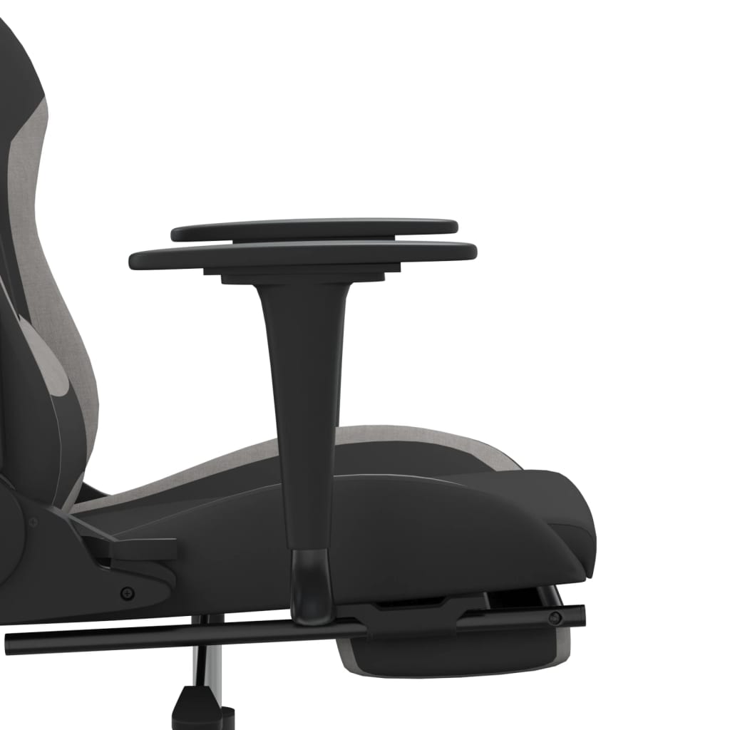 Gaming Chair Black and Light Gray