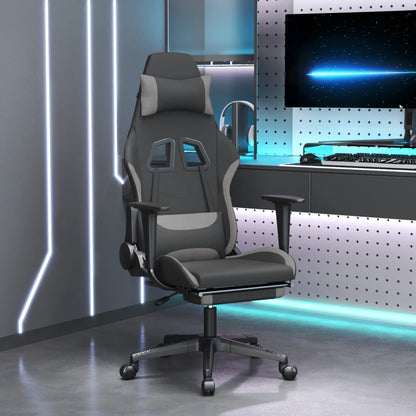 Gaming Chair Black and Light Gray