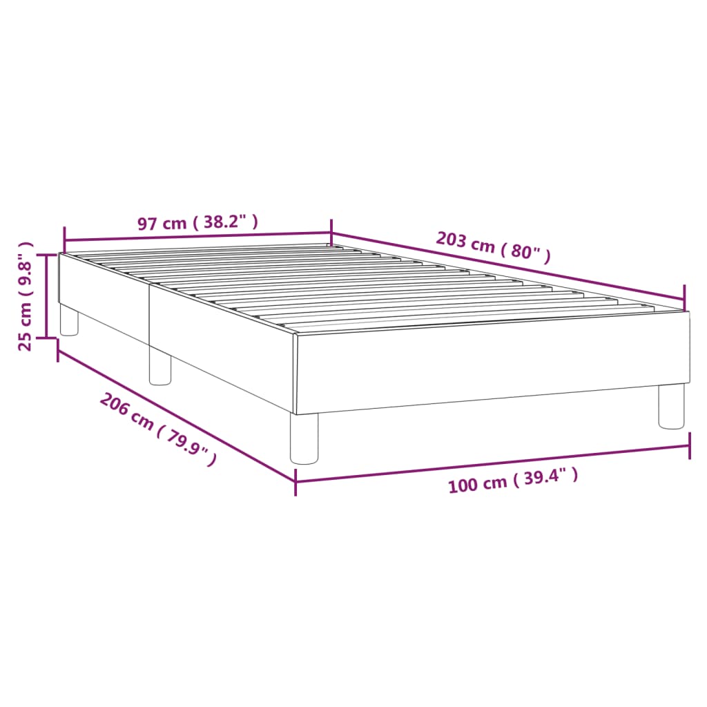 Bed Frame Light grey