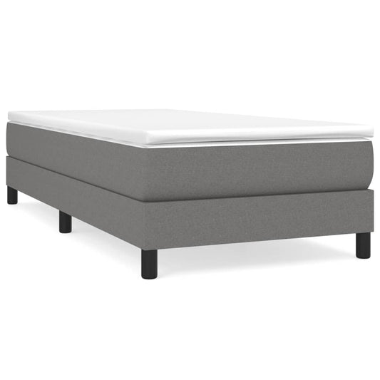 Bed Frame Dark grey Fabric (100% polyester), plywood, engineered wood
