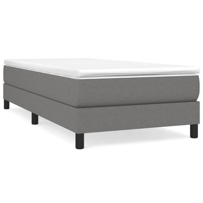 Bed Frame Dark grey Fabric (100% polyester), plywood, engineered wood