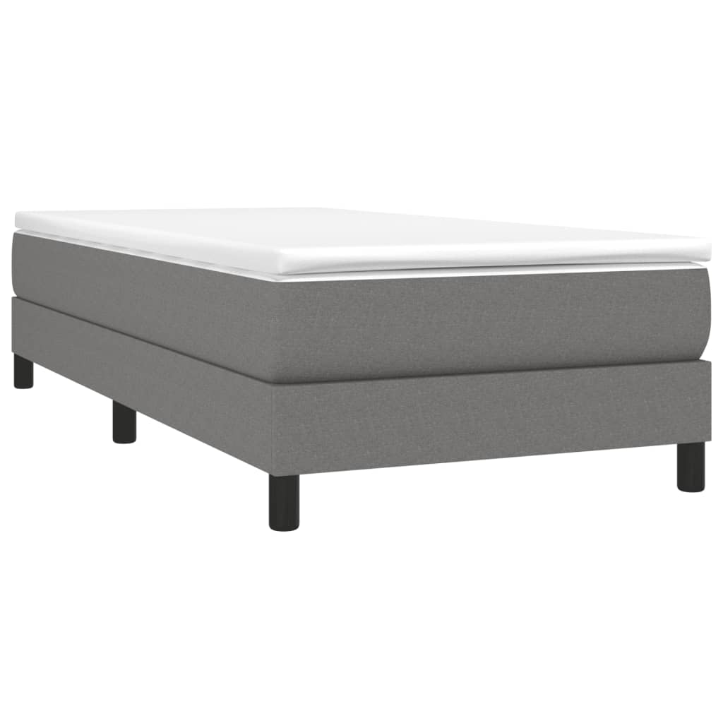 Bed Frame Dark grey Fabric (100% polyester), plywood, engineered wood
