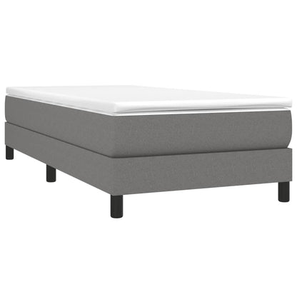 Bed Frame Dark grey Fabric (100% polyester), plywood, engineered wood