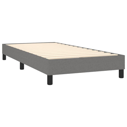 Bed Frame Dark grey Fabric (100% polyester), plywood, engineered wood
