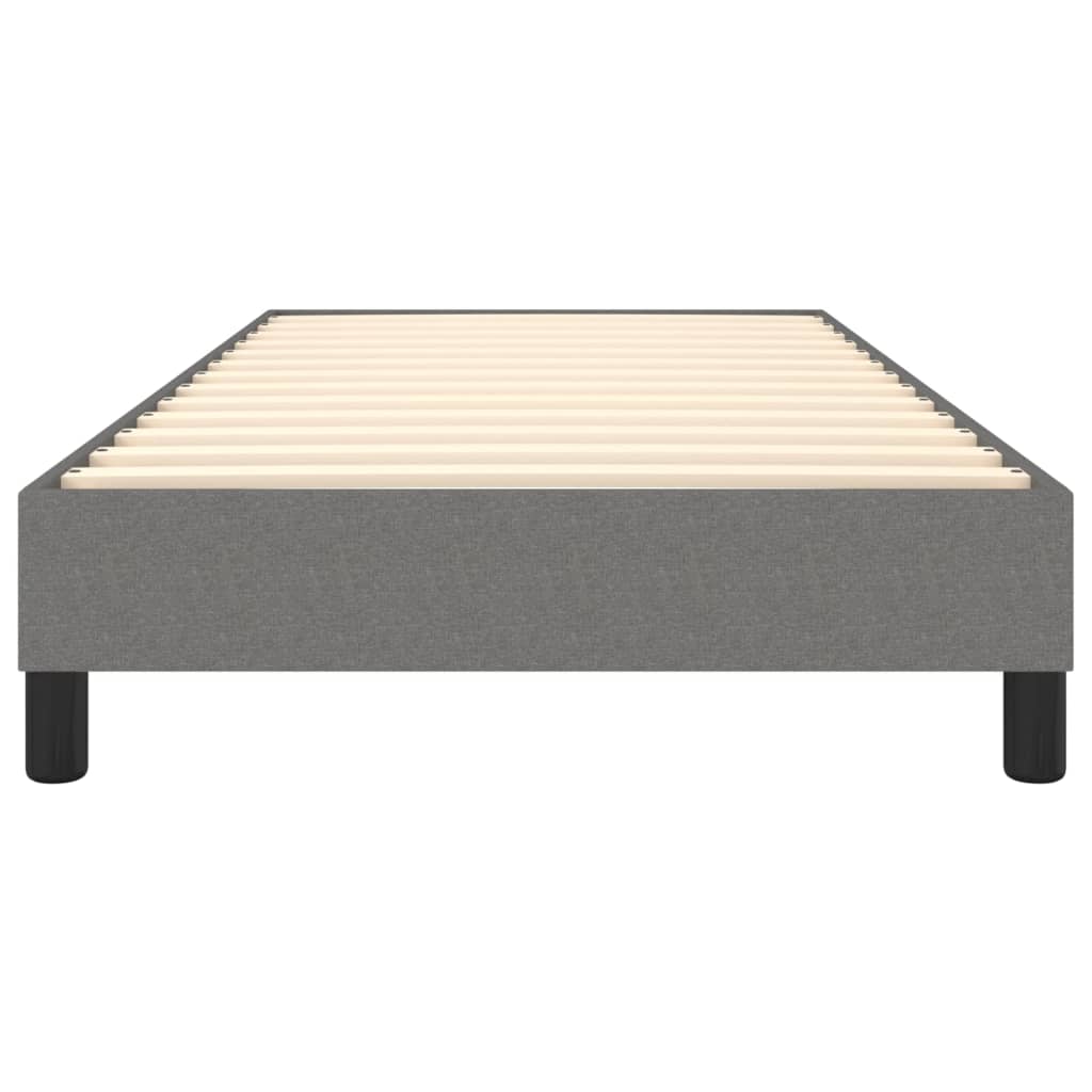 Bed Frame Dark grey Fabric (100% polyester), plywood, engineered wood